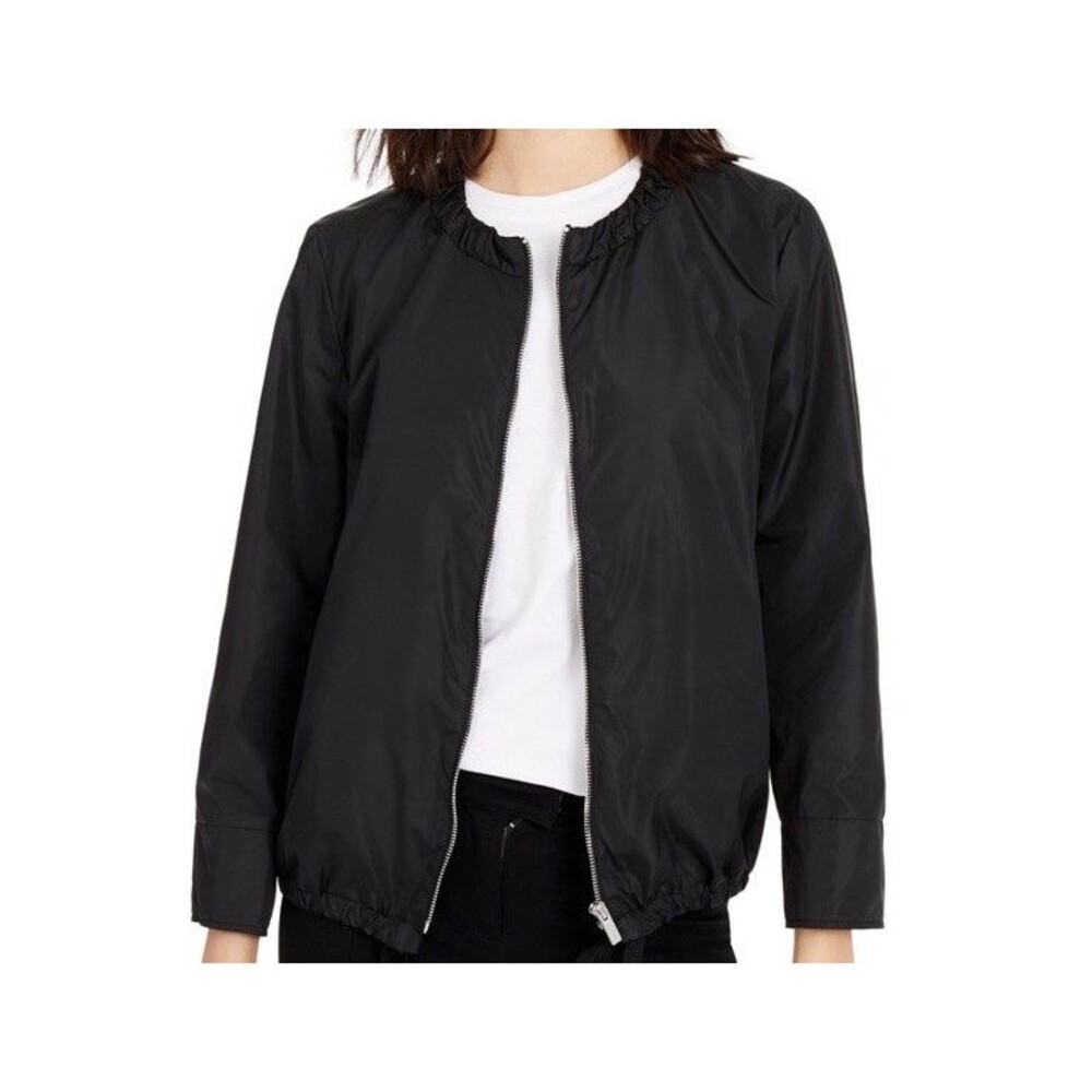 Marella Sport $325 Impari Black Windbreaker Jacket Size: 4 NWT